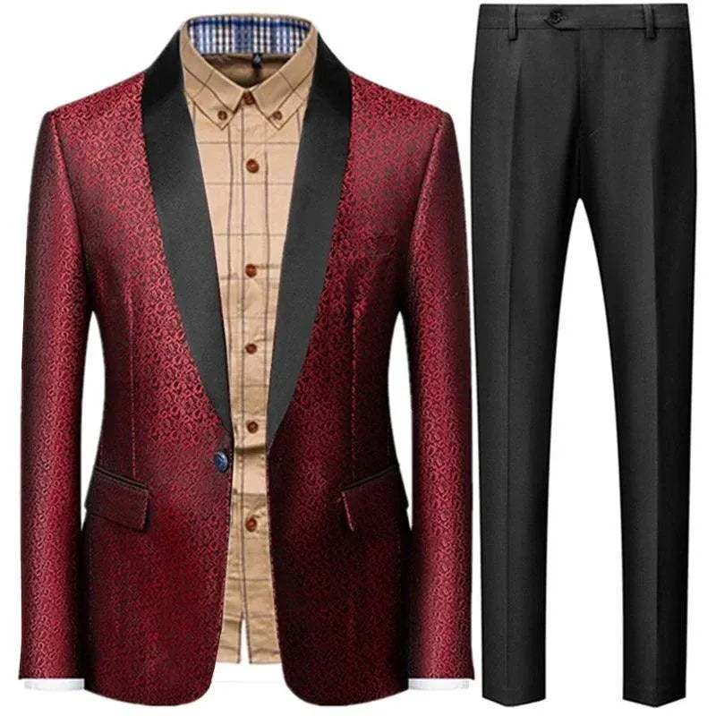 Classic 3-Piece Tuxedo Suit for Men - Wedding Party Attire -Guocali