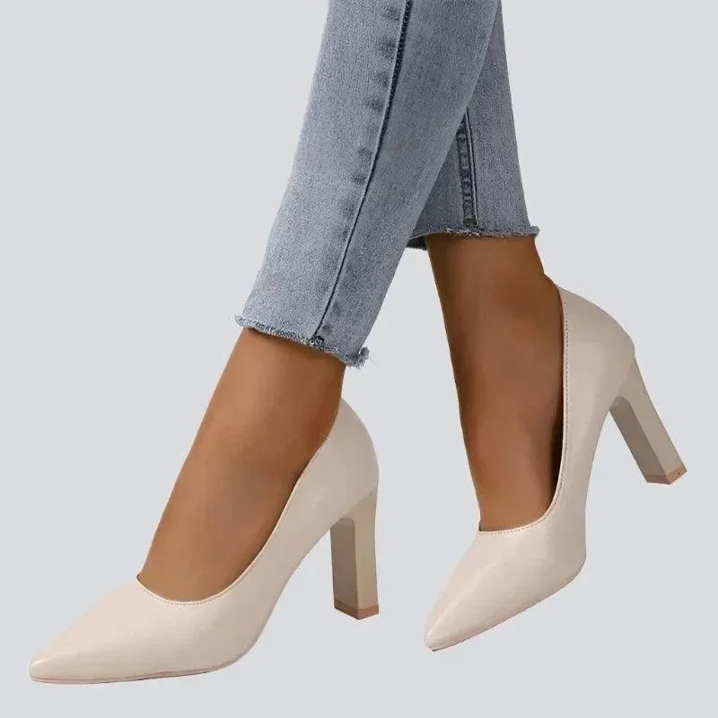 Classic Heel Women Pumps Pointed Toe -Guocali