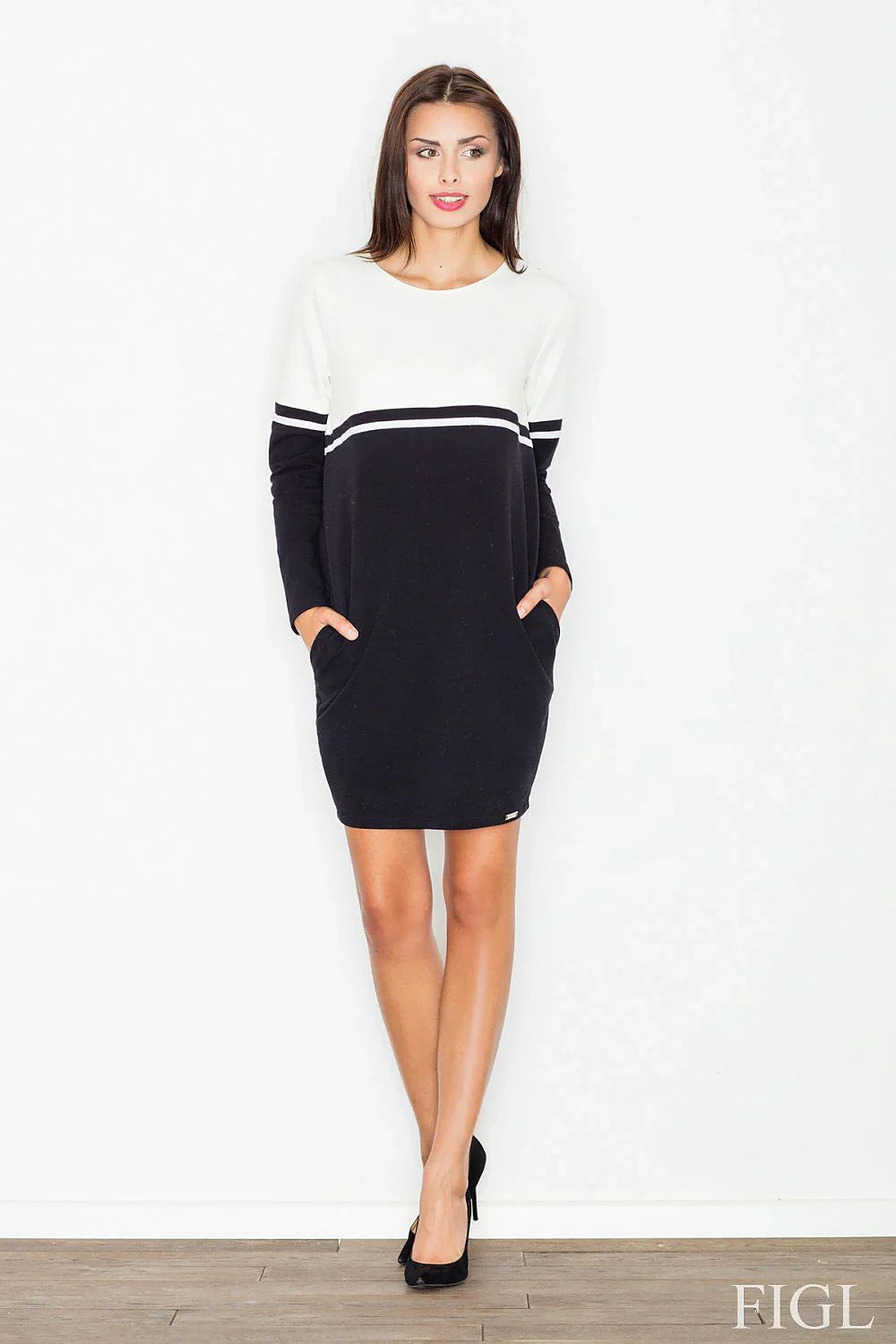 Cotton Long Sleeve Dress Casual Comfortable Fit-Day Dress-GUOCALI