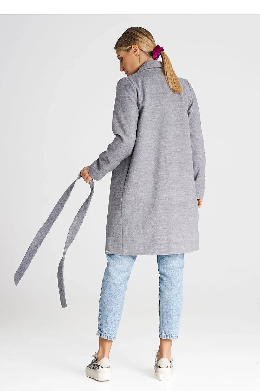 Women's Wrap Coat - With Pockets Minimalist