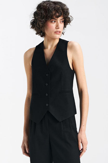 Women Suit Vest - Breathable - Sleeveless Black