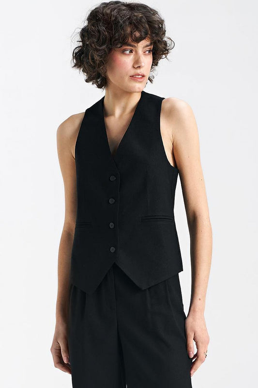 Women Suit Vest - Breathable - Sleeveless Black