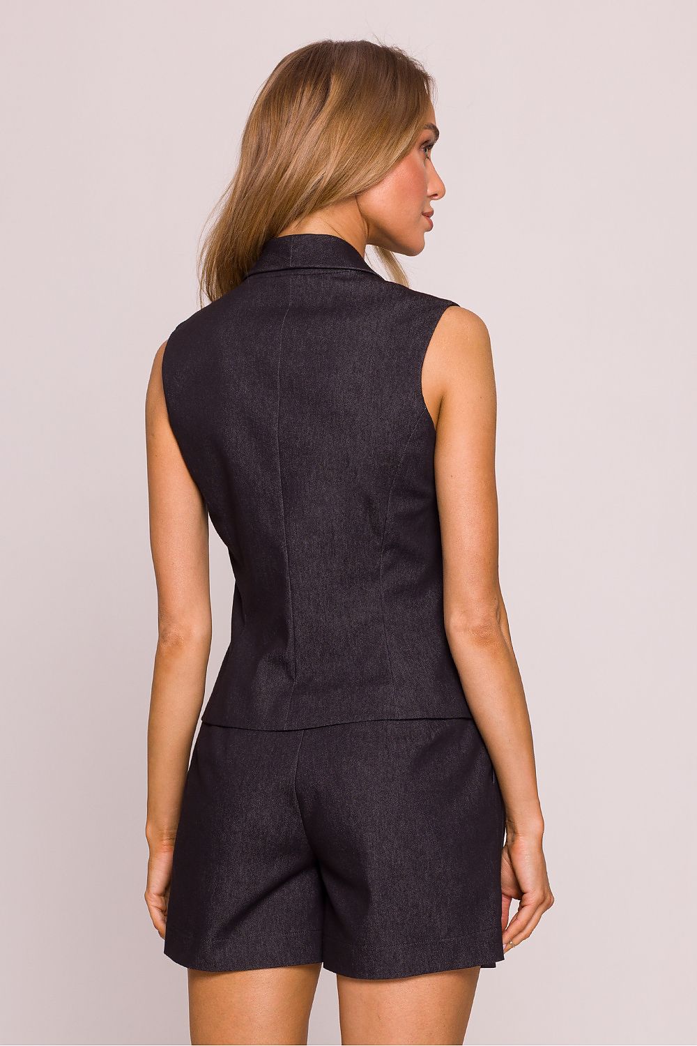 Women Suit Vest - Stretchable - Sleeveless Black