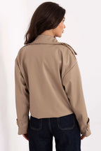 Women's Cropped Coat - With Lining Chic, Elegant, Casual