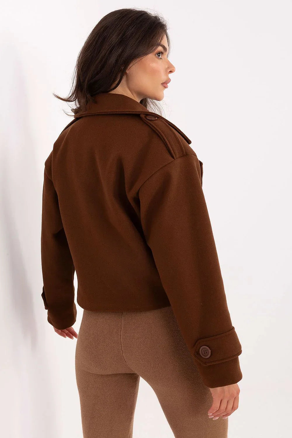 Women's Cropped Coat - With Lining Chic, Elegant, Casual