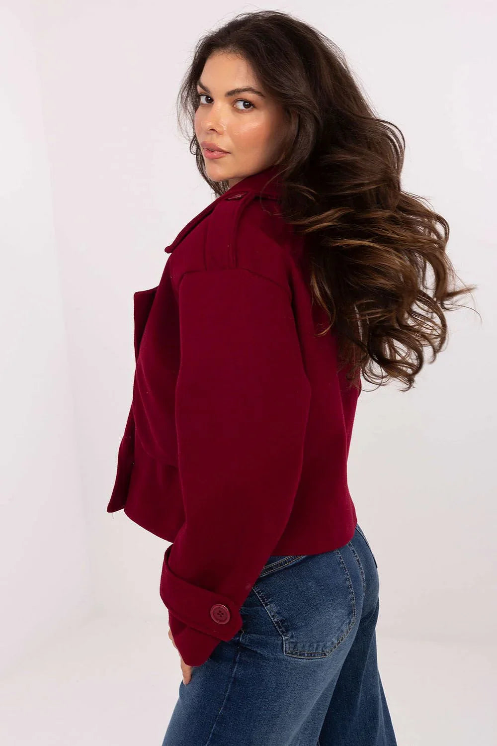 Women's Cropped Coat - With Lining Chic, Elegant, Casual