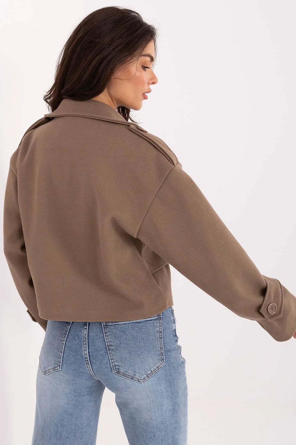 Women's Cropped Coat - With Lining Chic, Elegant, Casual