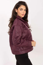 Women's Quilted Jacket - Lightweight Elegant - Brown