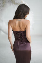  Long dress model 219710 Bicotone 