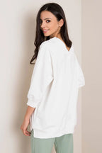 Women's Sweatshirt - V-Neck With Oversized Fit