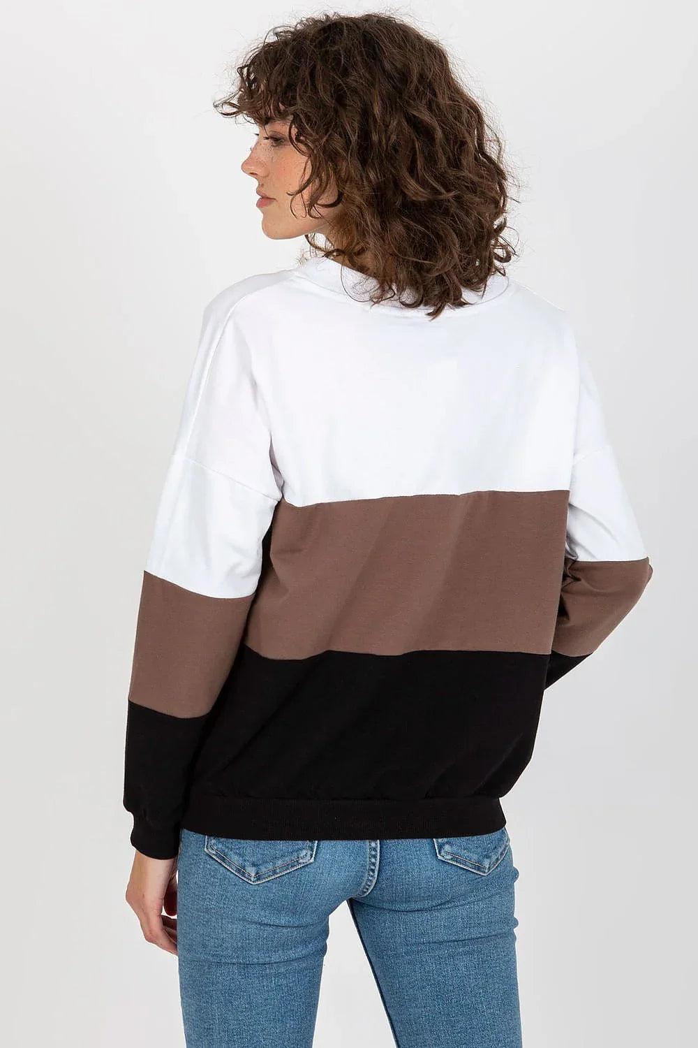 Women's Sweatshirt - V-Neck With Regular Fit