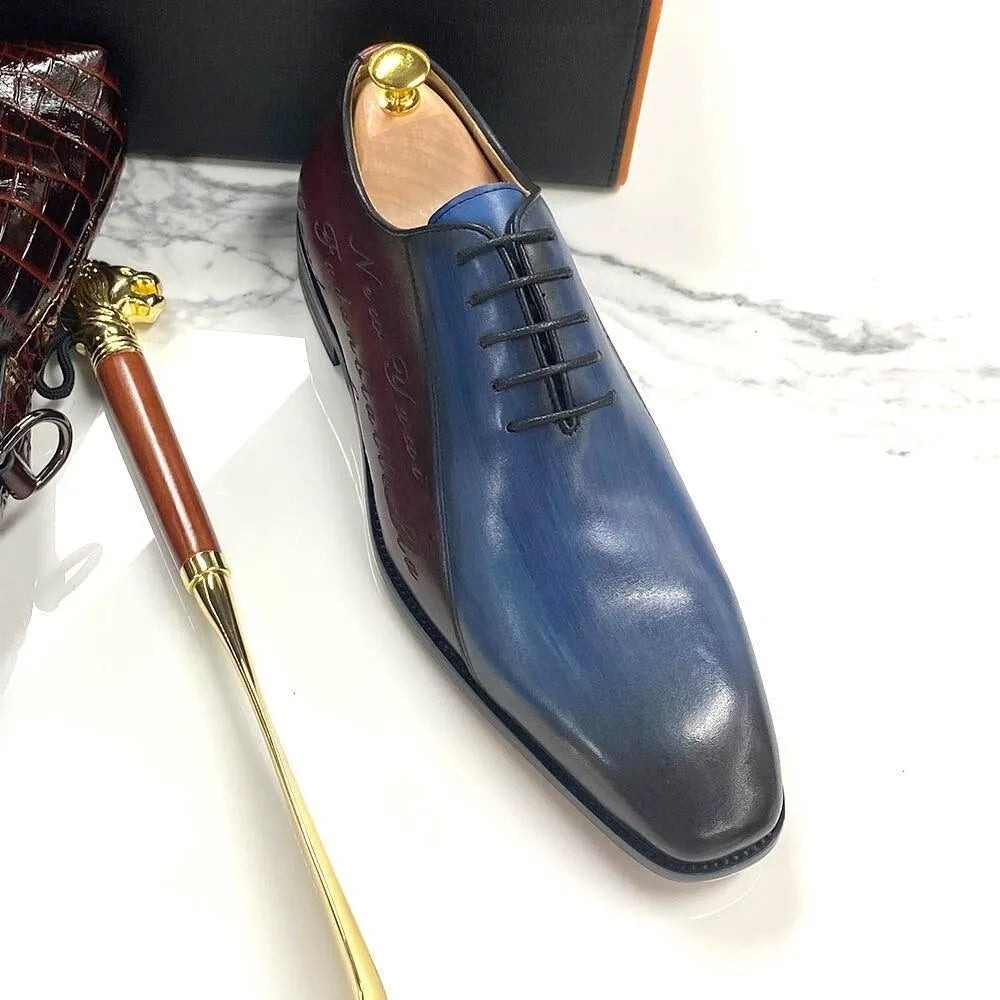 Dress Shoes - Lennon Color Block Men Shoes -Guocali
