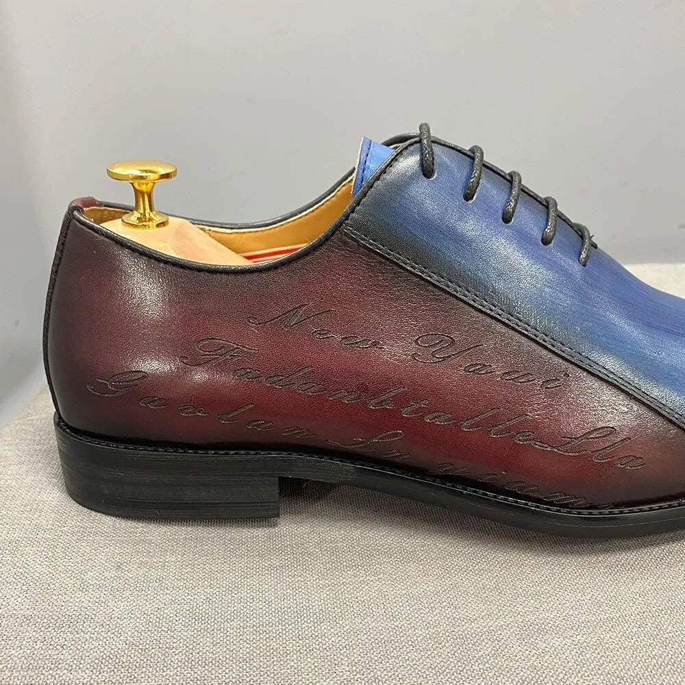 Dress Shoes - Lennon Color Block Men Shoes -Guocali