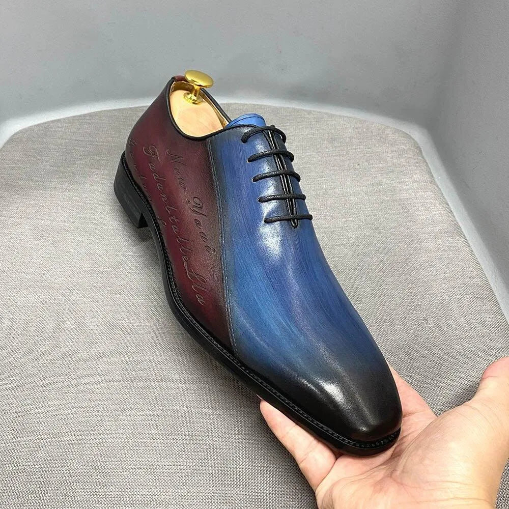 Dress Shoes - Lennon Color Block Men Shoes -Guocali