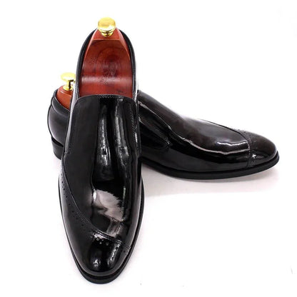 Dress Shoes - Max Glossy Slip-On Men Shoes -Guocali