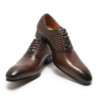 Dress Shoes - Thayer Glossy Men Shoes -Guocali