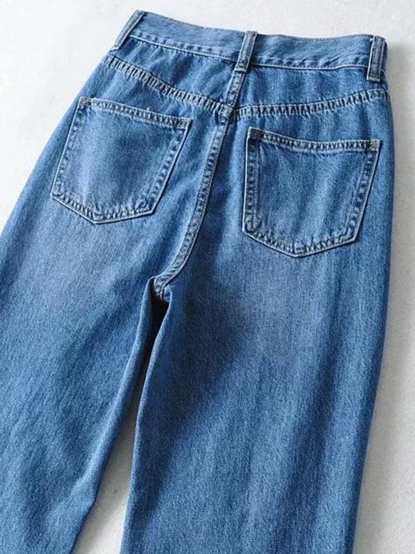 Edgy Women Jeans – High Raw Hem -Guocali