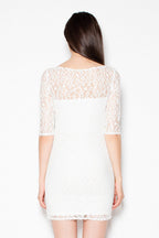 Elegant Boat Neck Evening Dress