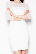 Elegant Boat Neck Evening Dress