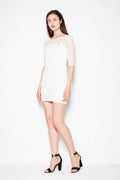 Elegant Boat Neck Evening Dress