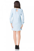 Elegant Boat Neck Long Sleeves Cocktail Dress