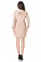 Elegant Boat Neck Long Sleeves Cocktail Dress