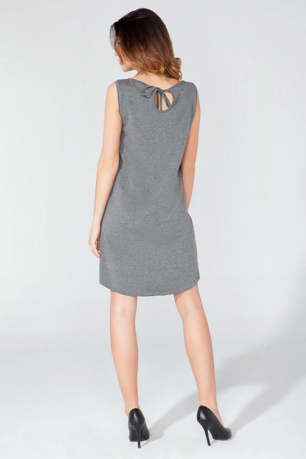 Elegant Boat Neck Sleeveless Day Dress