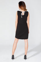 Elegant Boat Neck Sleeveless Day Dress