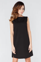 Elegant Boat Neck Sleeveless Day Dress