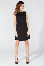 Elegant Boat Neck Sleeveless Day Dress