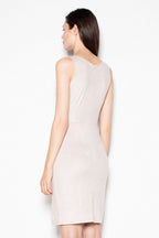 Elegant Boat Neck Sleeveless Evening Dress