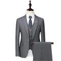 Elegant, Chic, Professional Men’s Suit - Striped Single-Breasted
