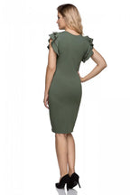 Elegant Crew Neck Evening Dress
