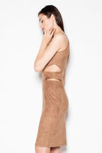 Elegant Crew Neck Sleeveless Evening Dress