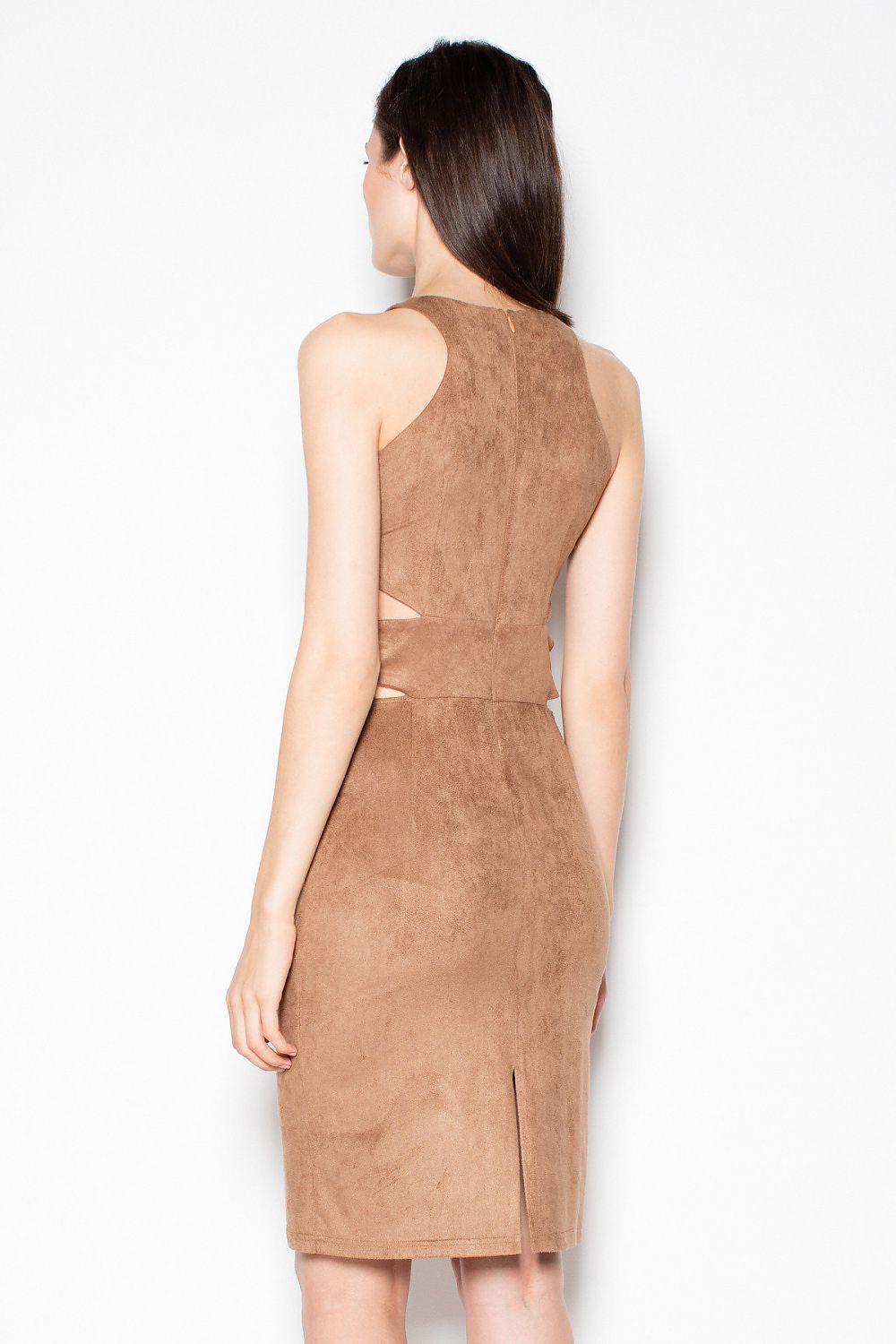 Elegant Crew Neck Sleeveless Evening Dress