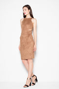 Elegant Crew Neck Sleeveless Evening Dress
