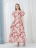 Elegant Embroidery Jacquard Long Prom Dress -Guocali