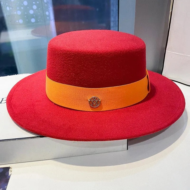 Elegant Fedora Hats for Women - Flat Top -Guocali