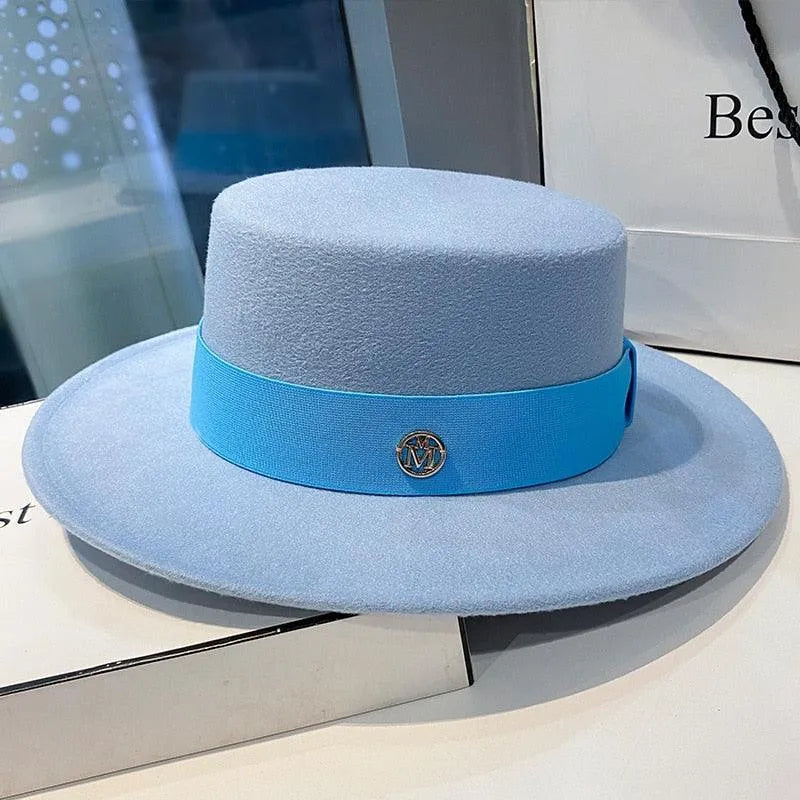 Elegant Fedora Hats for Women - Flat Top -Guocali