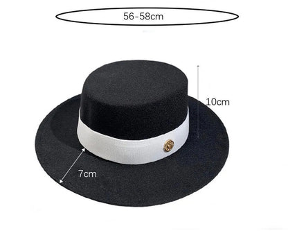 Elegant Fedora Hats for Women - Flat Top -Guocali