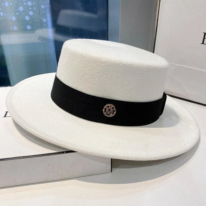 Elegant Fedora Hats for Women - Flat Top -Guocali