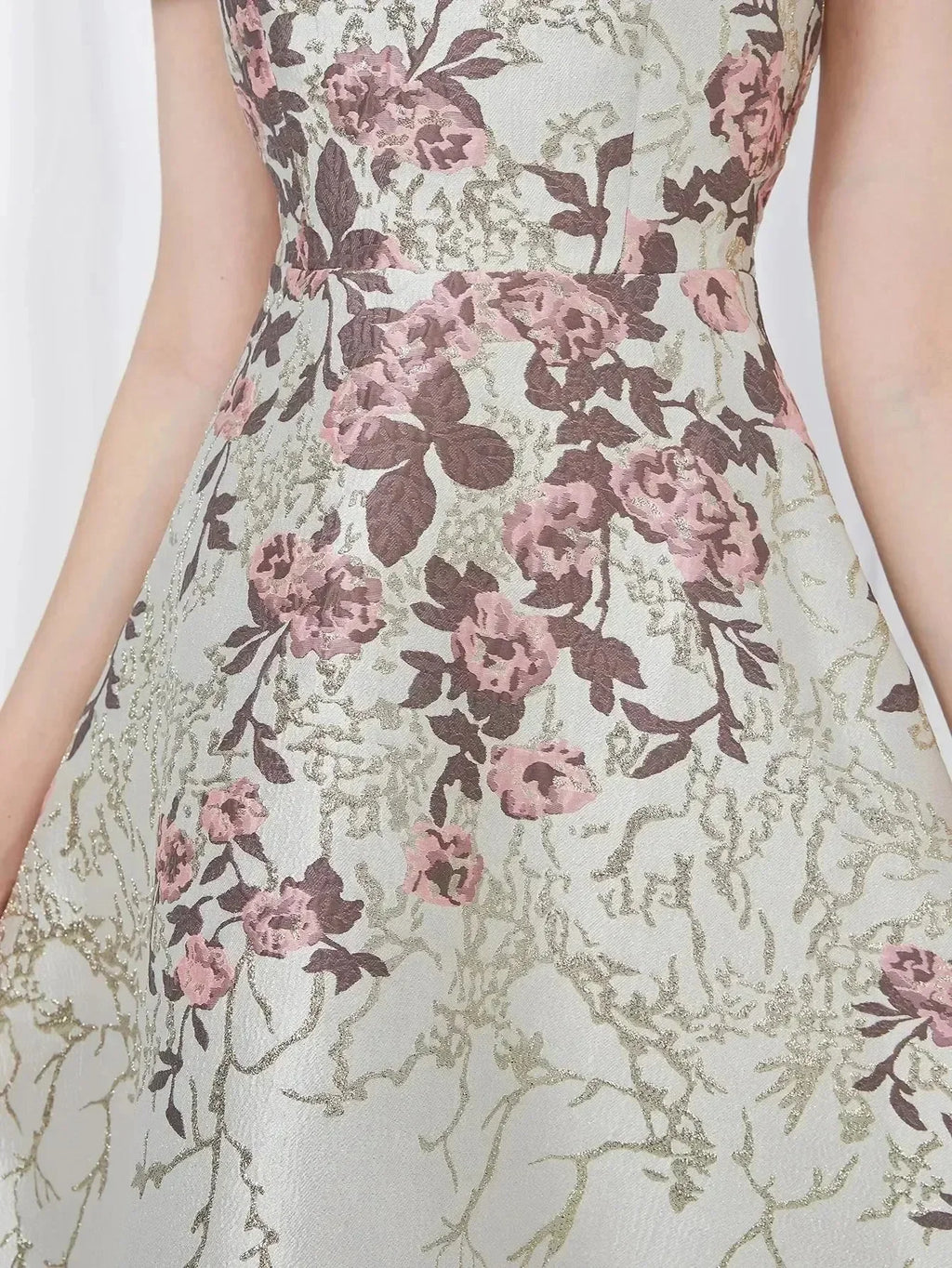 Elegant Luxury Summer Jacquard Party Dress -Guocali