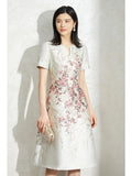 Elegant Luxury Summer Jacquard Party Dress -Guocali