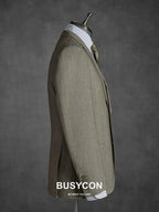 Elegant, Professional Men’s Suit - Solid Single-Breasted - Khaki
