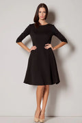 Elegant Round Neck Day Dress