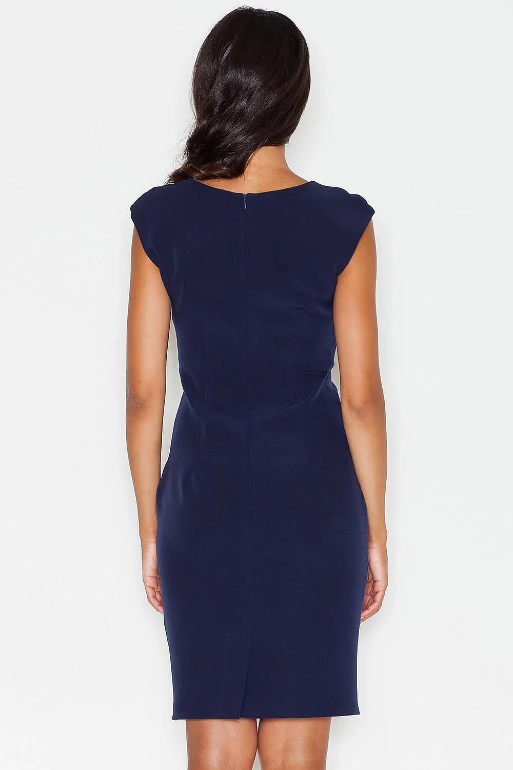 Elegant Round Neck Day Dress