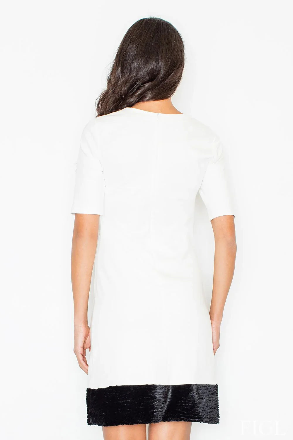 Elegant Round Neck Short Sleeves Day Dress