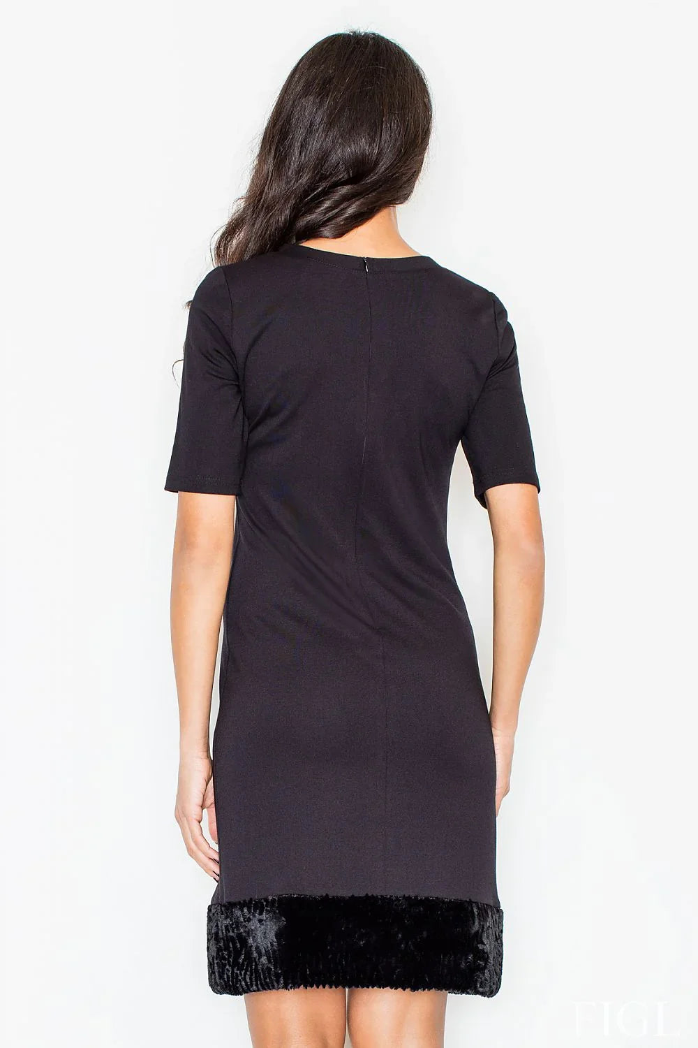 Elegant Round Neck Short Sleeves Day Dress