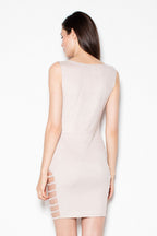 Elegant Round Neck Sleeveless Evening Dress