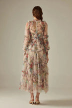 Elegant Sexy Lace Floral Maxi Prom Dress – Glamorous Evening Gown -Guocali